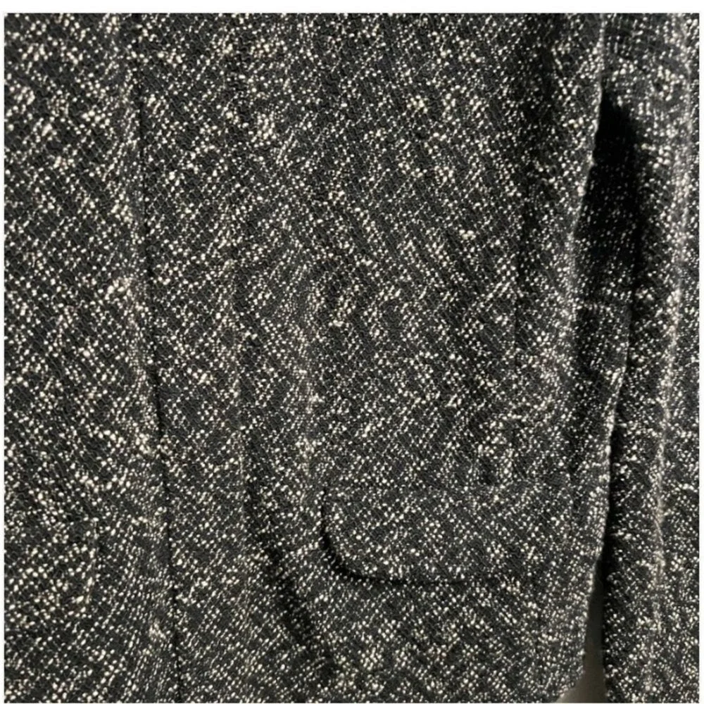 J. Crew Boucle Full Zip Sweater Jacket‎ Blazer Size Small Navy Blue Classic